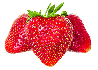 Image showing just juicy strawberries