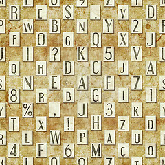 Image showing letter seamless texture