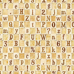 Image showing letter seamless texture