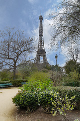 Image showing View of the Eiffel Tower