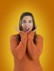 Image showing Surprised woman