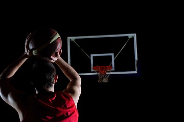 Image showing basketball player in action