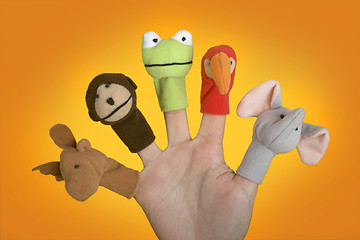 Image showing Hand with puppets