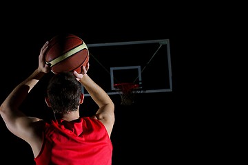 Image showing basketball player in action