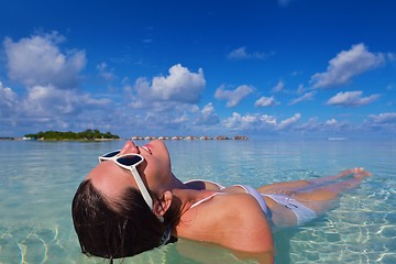 Image showing happy woman enjoy  summer time