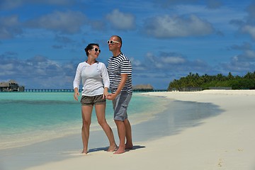 Image showing happy young couple have fun on summer