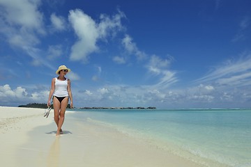 Image showing happy woman enjoy  summer time