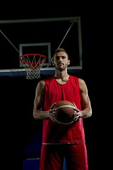 Image showing Basketball player portrait