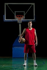 Image showing Basketball player portrait