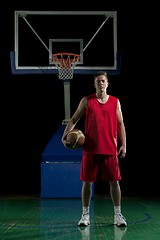 Image showing Basketball player portrait