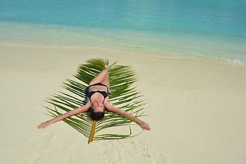 Image showing happy woman enjoy  summer time