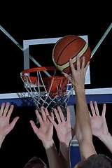 Image showing basketball player in action