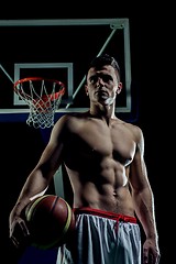 Image showing Basketball player portrait