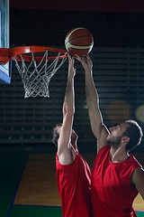 Image showing basketball player in action