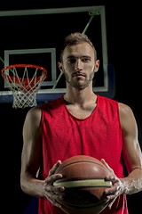 Image showing Basketball player portrait