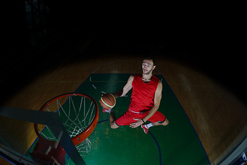 Image showing basketball player in action