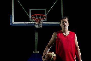 Image showing Basketball player portrait