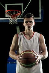 Image showing Basketball player portrait