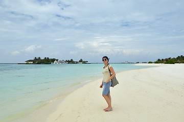 Image showing happy woman enjoy  summer time