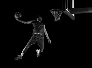 Image showing basketball player in action