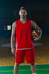 Image showing Basketball player portrait