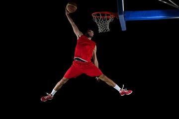 Image showing basketball player in action