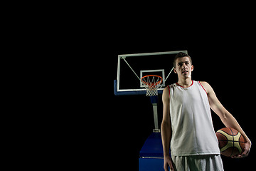 Image showing Basketball player portrait