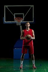 Image showing Basketball player portrait