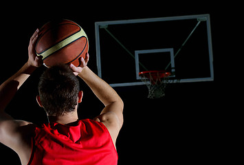 Image showing basketball player in action