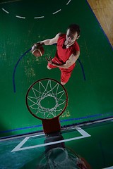 Image showing basketball player in action