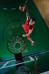 Image showing basketball player in action