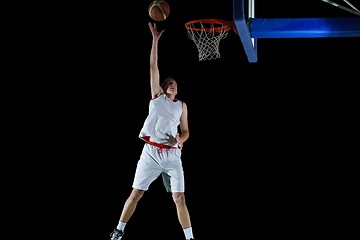 Image showing basketball player in action