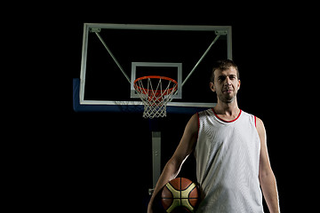 Image showing Basketball player portrait