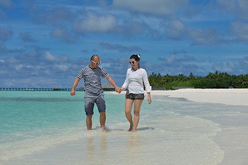 Image showing happy young couple have fun on summer