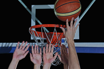 Image showing basketball player in action