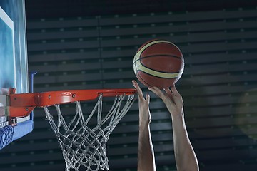 Image showing basketball player in action