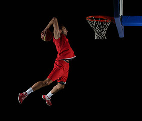 Image showing basketball player in action