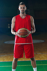 Image showing Basketball player portrait