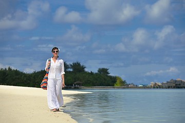 Image showing happy woman enjoy  summer time