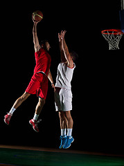 Image showing basketball player in action