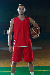 Image showing Basketball player portrait