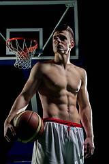 Image showing Basketball player portrait