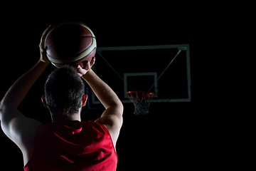 Image showing basketball player in action