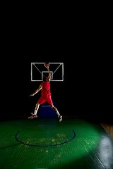 Image showing basketball player in action