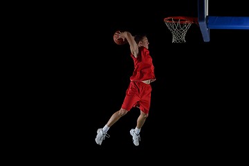 Image showing basketball player in action