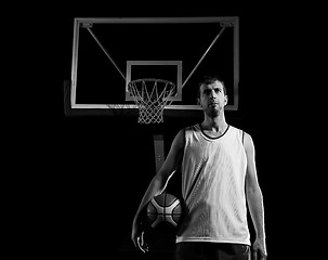 Image showing Basketball player portrait