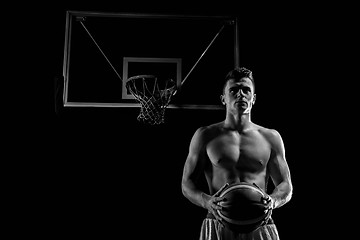 Image showing Basketball player portrait