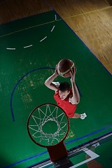 Image showing basketball player in action