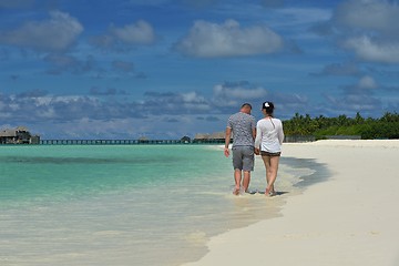 Image showing happy young couple have fun on summer