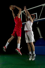 Image showing basketball player in action